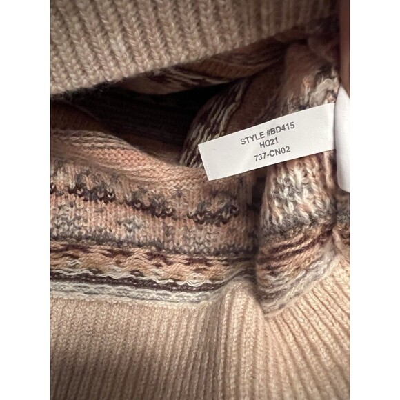 J Crew Womens Small Fair Isle‎ Preppy Lambs Wool Blend Crewneck Sweater - Picture 5 of 5